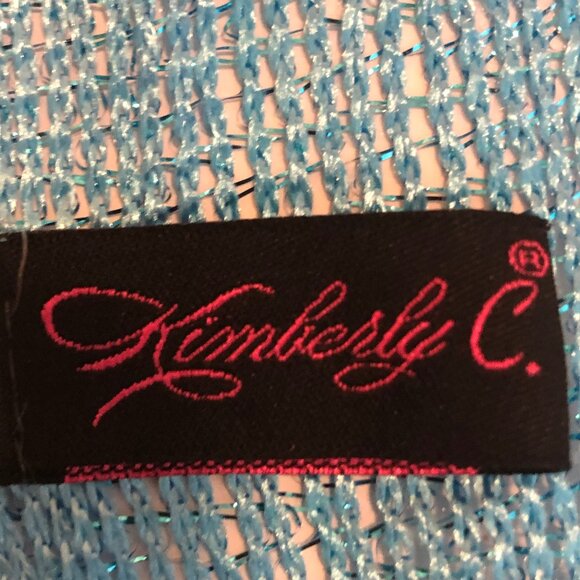 ✨ Kimberly C. Silver Metallic Fringe Scarf/Shawl - Picture 13 of 14